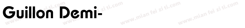 Guillon Demi字体转换